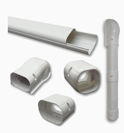 3" Kit (2x39" Hide-A-Line, Wall Cover, Coupler, End Cap)