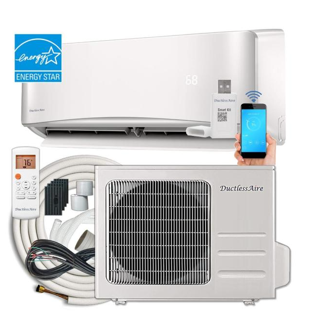 21 SEER 24,000 BTU 2 Ton 20.5 SEER AHRI and Energy Star Certified DuctlessAire Mini Split Air Conditioner