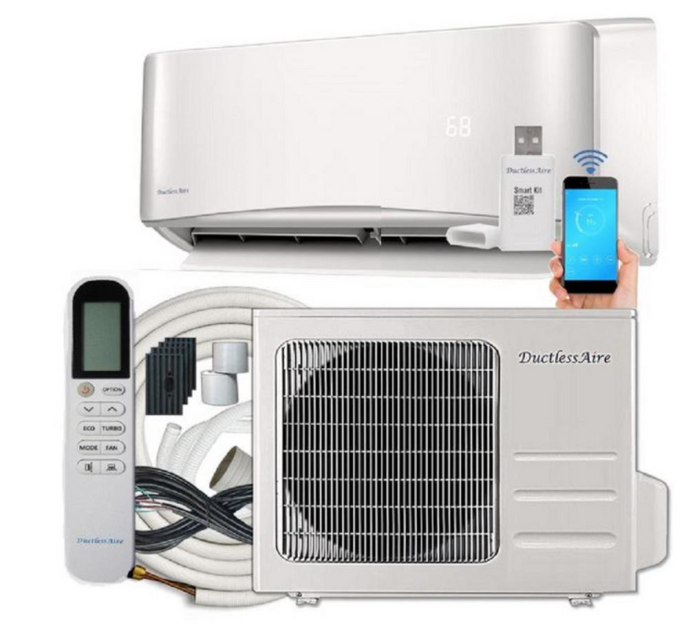豪華 BTU 12,000 Seer 19 1-Ton DuctlessAire Certified AHRI SEER 19 着せ替え服・アウトフィット
